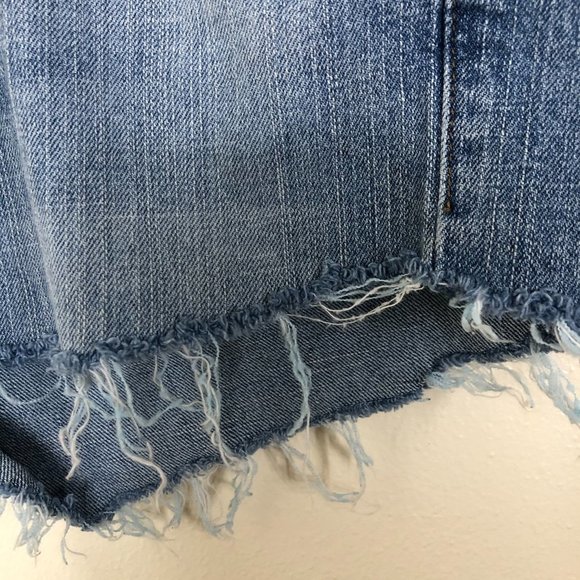 LEVI'S Denim Jean Shorts 529 Cutoff Shorts Size 12 - Picture 2 of 9